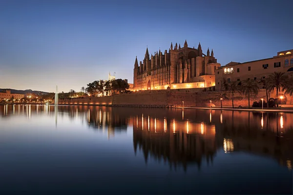 Katedralen Santa Maria, Palma de Mallorca Spanien — Stockfoto