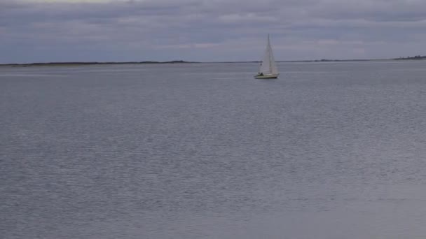 Segeln Auf Nantucket Island Sommerurlaub — Stockvideo