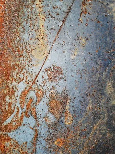 Rusty Metalen Textuur Gecorrodeerde Metalen Platen Als Abstracte Achtergrond Afbeelding — Stockfoto