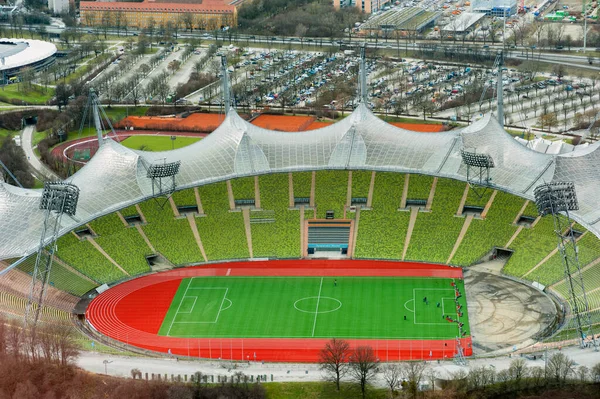 Munich Germany March Stadion Olimpiade Munich Jerman Adalah Sebuah Taman — Stok Foto