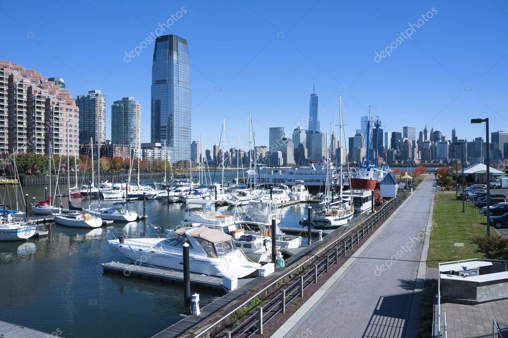 Liberty Harbor Marina New Jersey City — Stock Photo © superbo 58139077