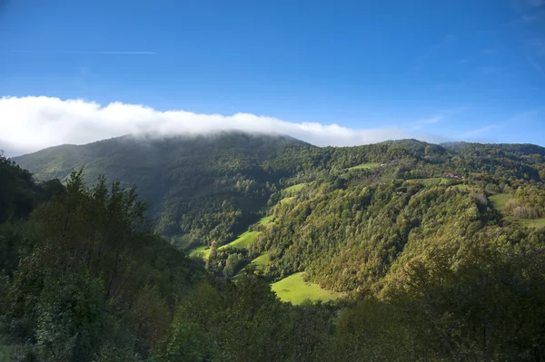 Autumn mountains in morning — Stock Photo, Image