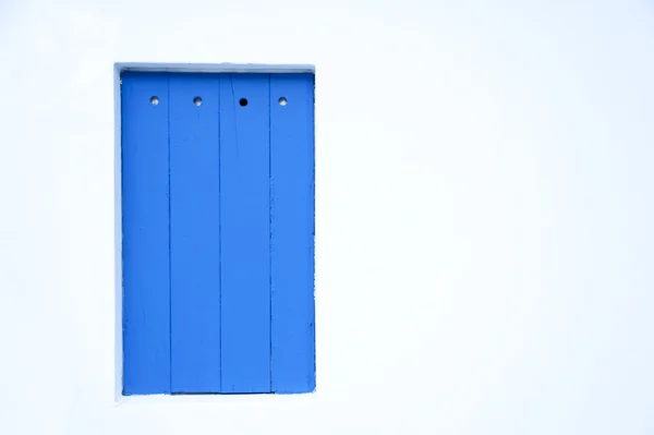 Fond de planche en bois bleu — Photo