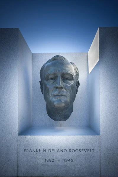 Памятник Франклину Рузвельту Парку четырёх свобод Нью-Йорк — стоковое фото