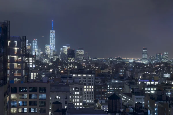 Telhados da cidade de Manhattan, Nova Iorque — Fotografia de Stock