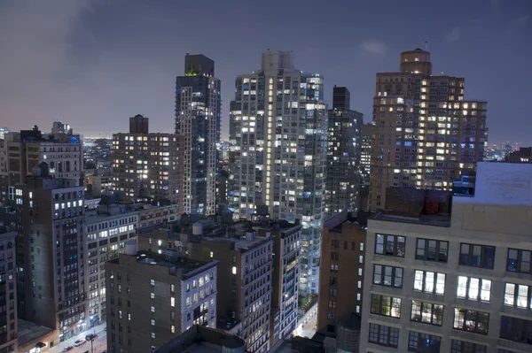 Μανχάταν της Νέας Υόρκης στις στέγες της πόλης Φωτογραφία Αρχείου