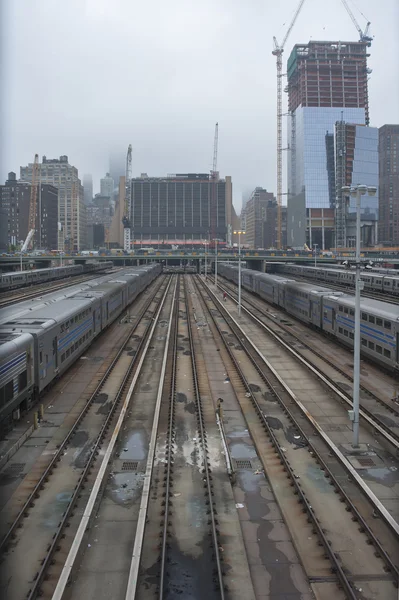 Hudson werven treinstation New York City Stockafbeelding