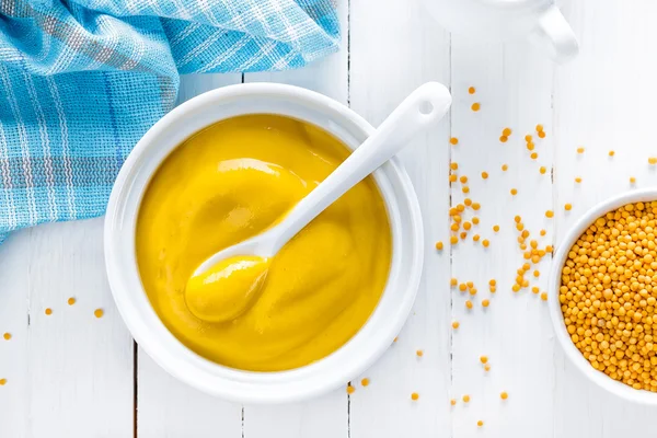 Salsa di senape e semi — Foto Stock