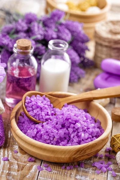 Lavender spa set — Stock Photo, Image