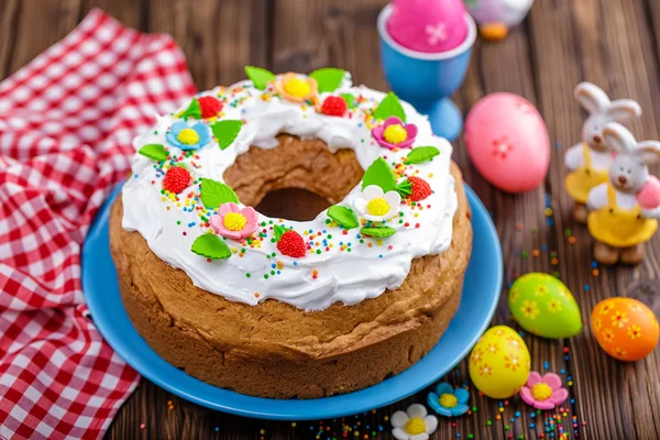 Easter cake decorated — Stock Photo, Image