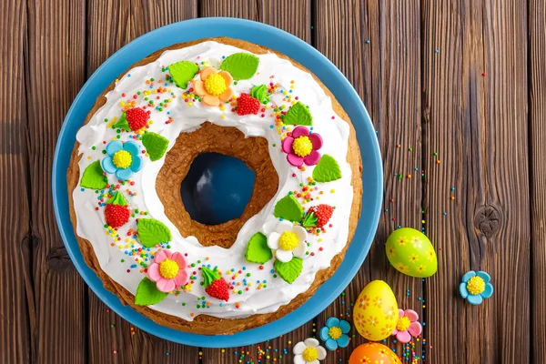 Paskalya kek dekore edilmiş — Stok fotoğraf
