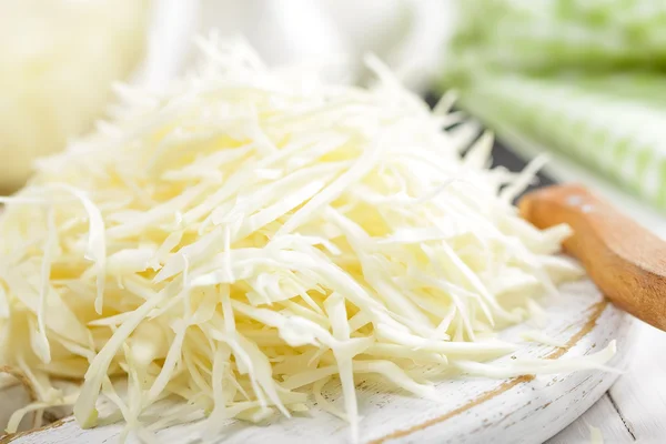 Raw sliced cabbage — Stock Photo, Image