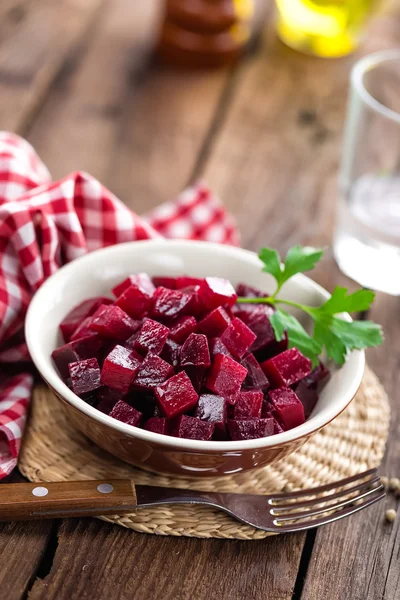 Boiled beetroot salad — Stock Photo, Image