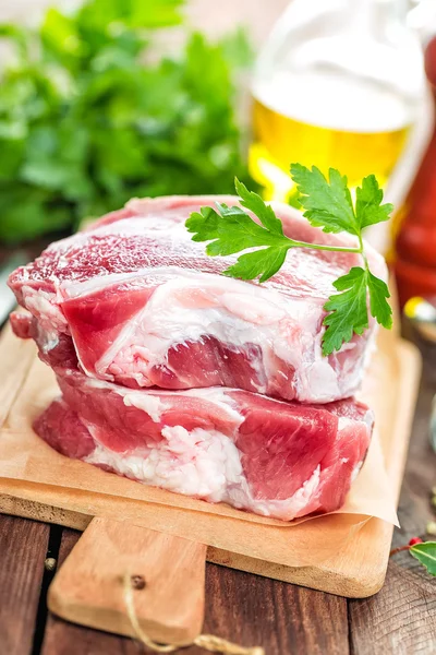 Raw pork meat — Stock Photo, Image