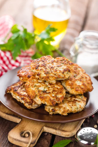 Fried meat cutlets — Stock Photo, Image