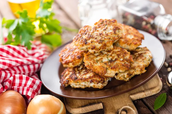 Fried meat cutlets — Stock Photo, Image