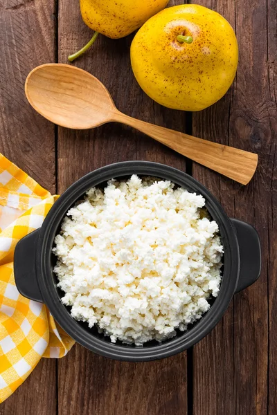 Fresh cottage cheese — Stock Photo, Image