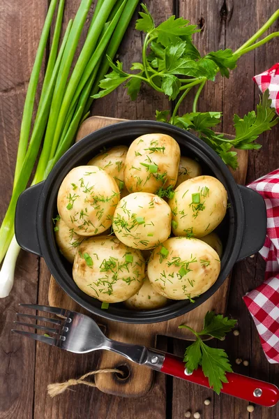 Batata nova fervida — Fotografia de Stock