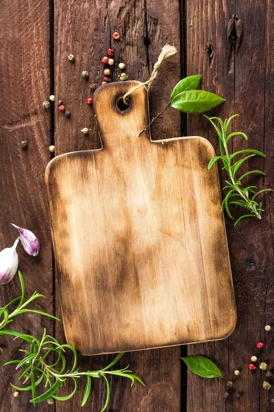 Kulinarischer Hintergrund mit Tafel — Stockfoto