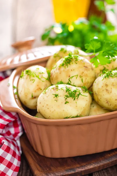 Aardappel in kom — Stockfoto