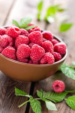 taze Ahududu yaprakları ile