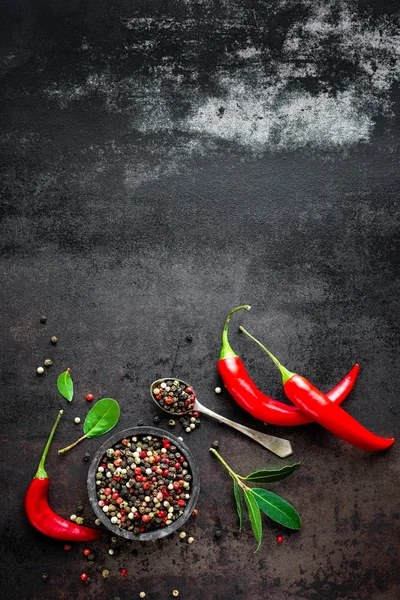 Chili pepper on dark background — Stock Photo, Image