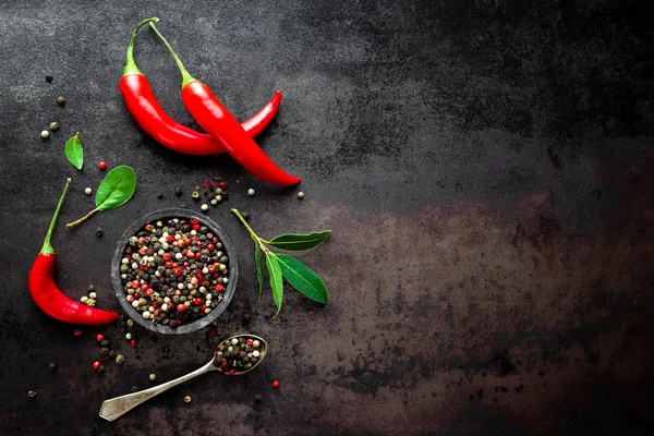 Chili pepper on dark background — Stock Photo, Image