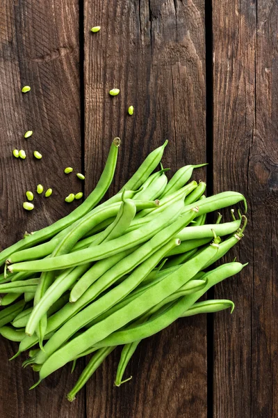 Verse groene bonen — Stockfoto