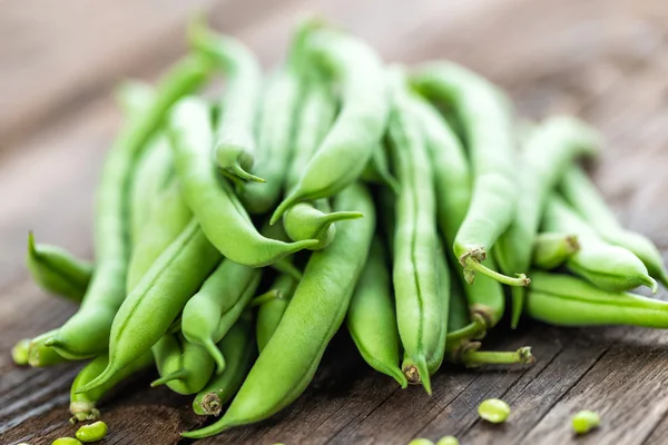 Čerstvé zelené fazole — Stock fotografie