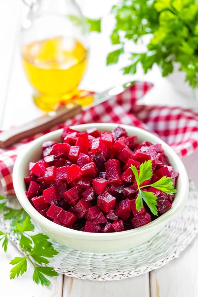 Boiled beetroot salad — Stock Photo, Image