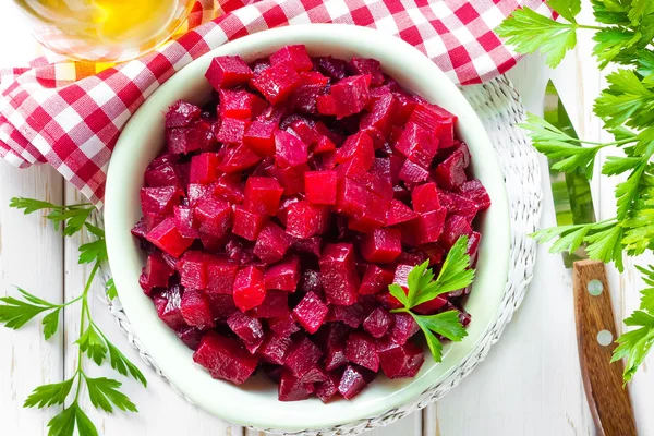 Boiled beetroot salad — Stock Photo, Image