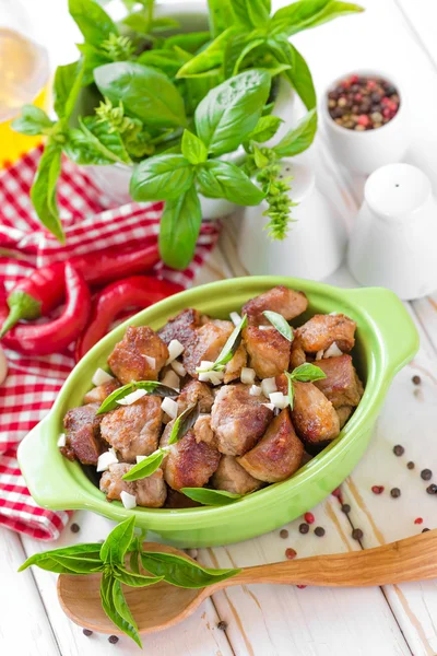 Carne frita — Fotografia de Stock