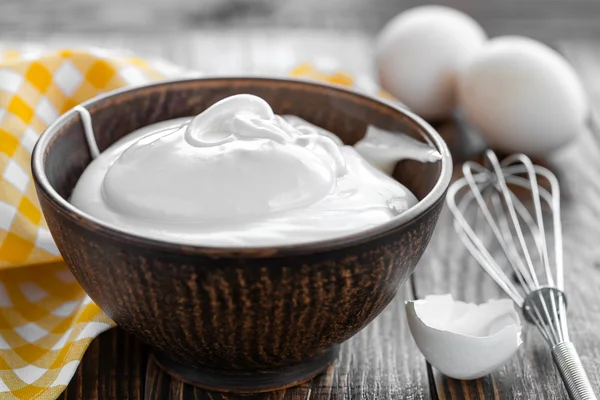 Whipped eggs — Stock Photo, Image