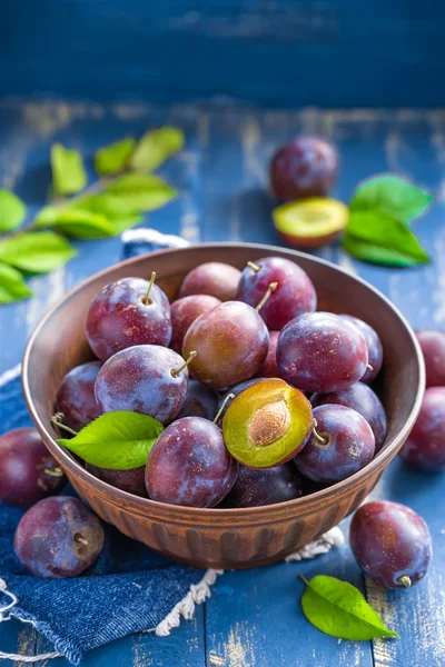 Fresh plums — Stock Photo, Image