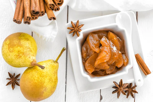 Birnenmarmelade — Stockfoto