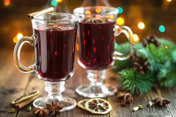 Wino grzane świąteczne — Zdjęcie stockowe