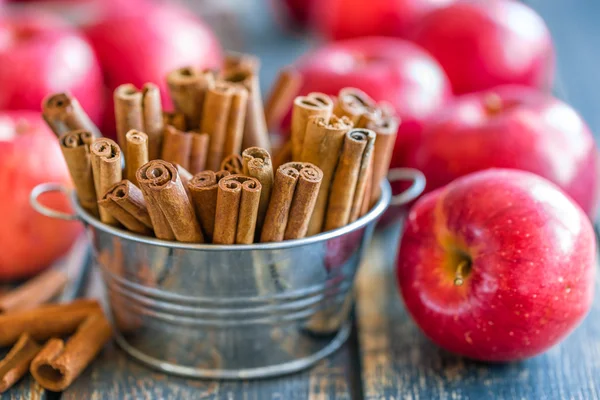 Manzanas y canela — Foto de Stock