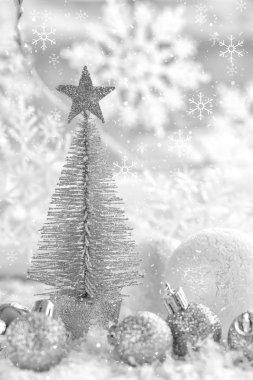 beyaz Noel süsleri