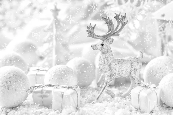 Weiße Weihnachtsdekoration — Stockfoto