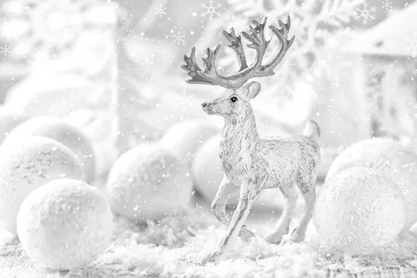 Decorazioni bianche di Natale — Foto Stock