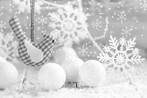 Decoraciones blancas de Navidad —  Fotos de Stock