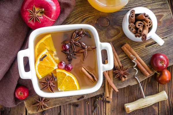 Mulled 사과주 — 스톡 사진