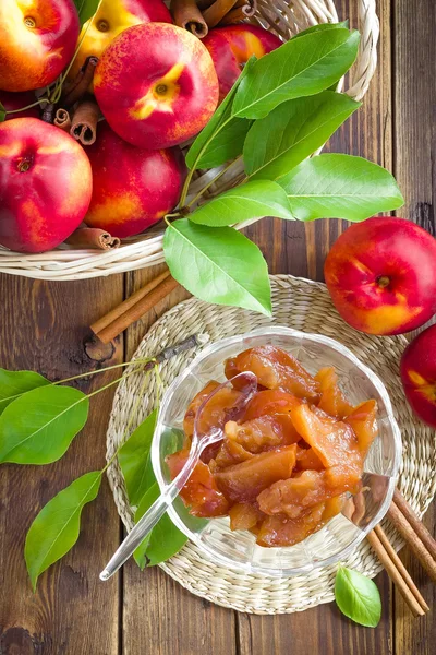 Marmellata di pesche — Foto Stock