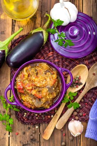 Aubergine puree — Stockfoto