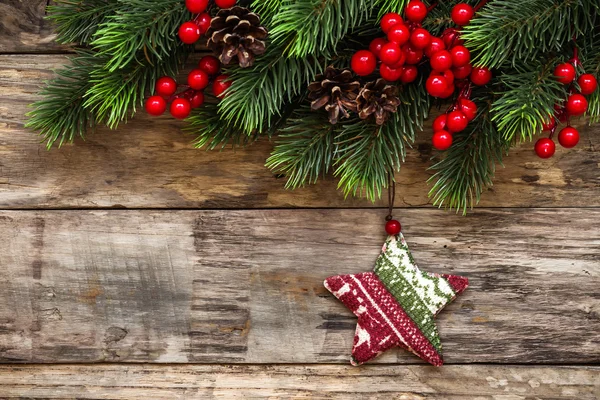 Décorations de Noël avec des boules — Photo