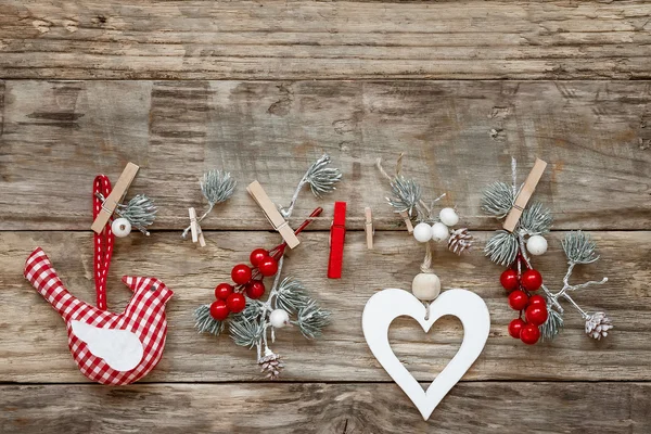 Decorações de Natal com ornamentos — Fotografia de Stock