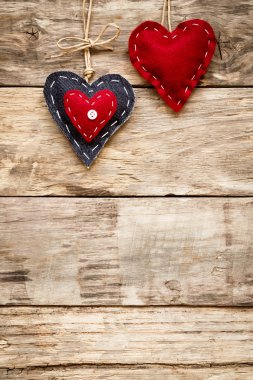 Sevgililer günü aşk kalp kartı