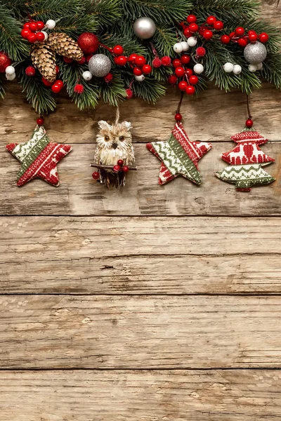 Weihnachtsdekoration mit Ornamenten — Stockfoto