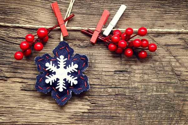 Decoração de Natal com ornamentos — Fotografia de Stock