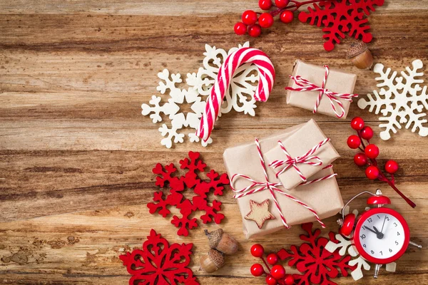 Regali di Natale e decorazioni — Foto Stock